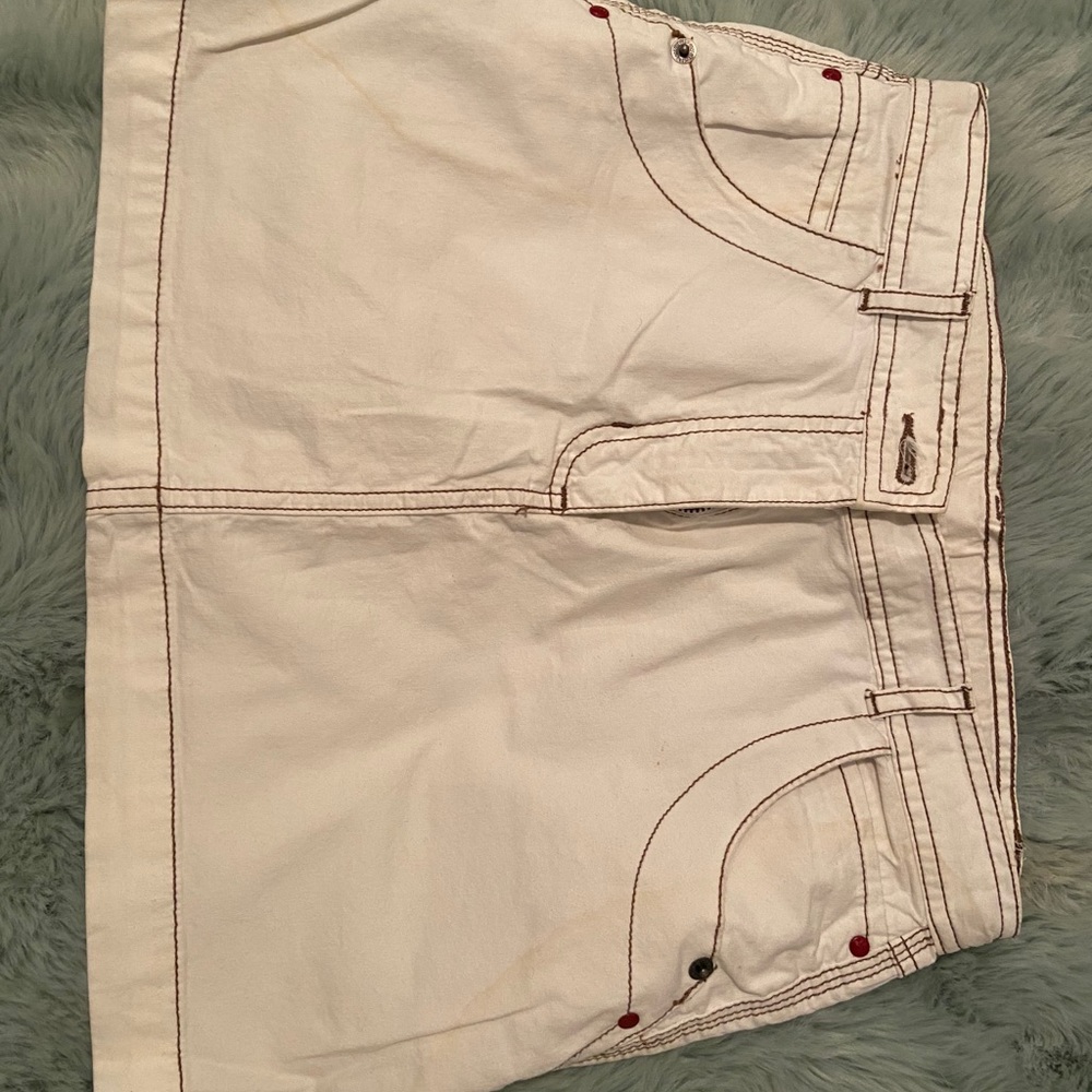 white skirt